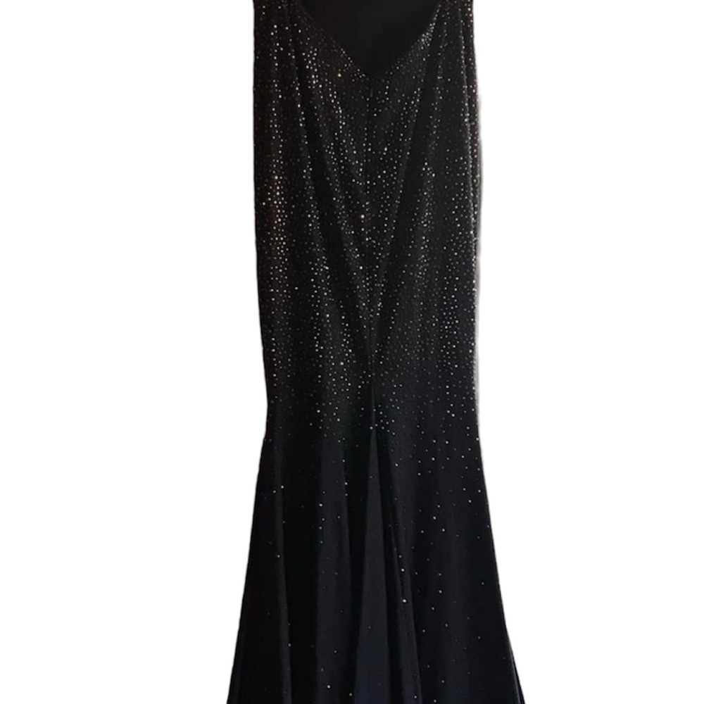 Terry Costa black beaded gown- Size 0 - Picture 2 of 2